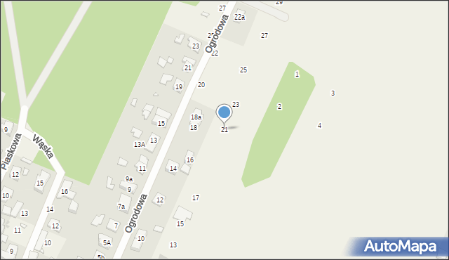 Pecna, Powstańców Wielkopolskich, 21, mapa Pecna