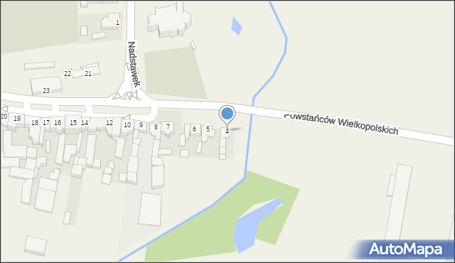 Pępowo, Powstańców Wielkopolskich, 4, mapa Pępowo