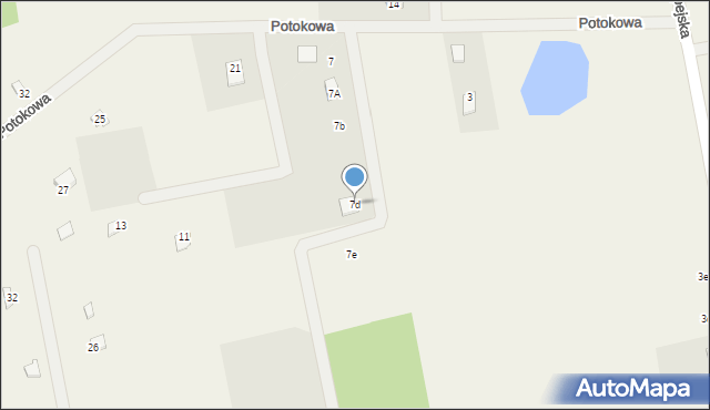 Perlino, Potokowa, 7d, mapa Perlino