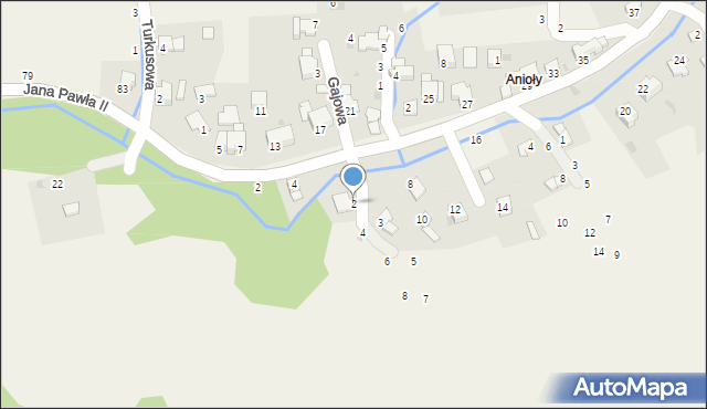 Pewel Ślemieńska, Podcienie, 2, mapa Pewel Ślemieńska