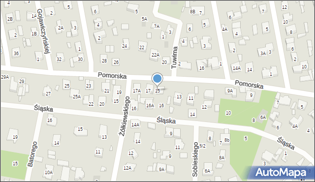 Piaseczno, Pomorska, 15, mapa Piaseczno