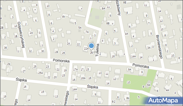 Piaseczno, Pomorska, 20, mapa Piaseczno