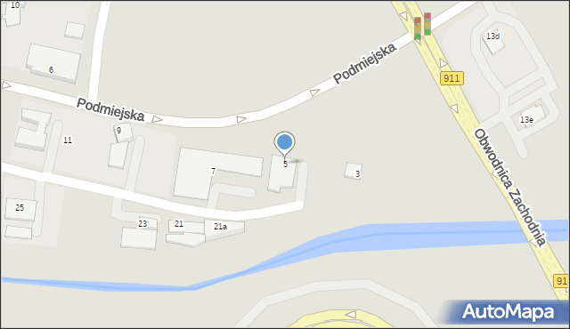 Piekary Śląskie, Podmiejska, 5, mapa Piekary Śląskie