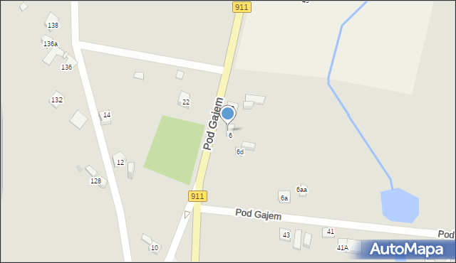 Piekary Śląskie, Pod Gajem, 6e, mapa Piekary Śląskie