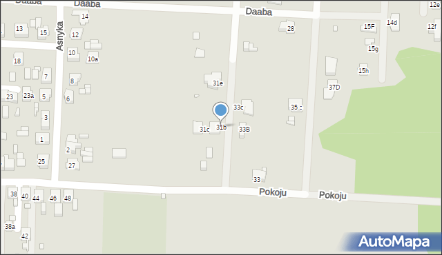 Piekary Śląskie, Pokoju, 31b, mapa Piekary Śląskie