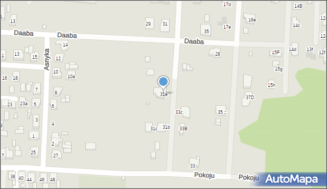 Piekary Śląskie, Pokoju, 31e, mapa Piekary Śląskie