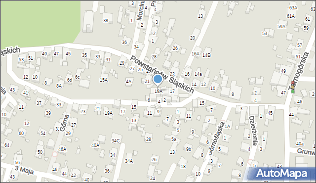 Piekary Śląskie, Powstańców Śląskich, 19A, mapa Piekary Śląskie