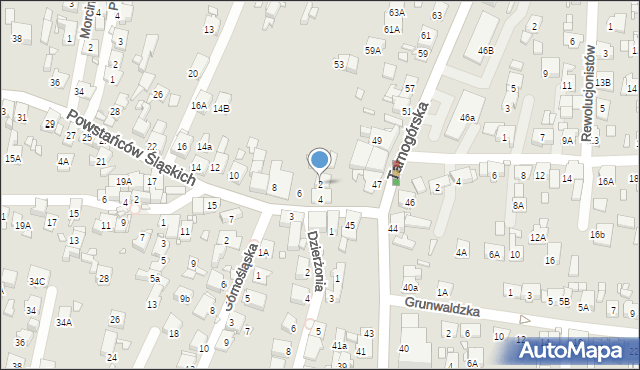 Piekary Śląskie, Powstańców Śląskich, 2, mapa Piekary Śląskie