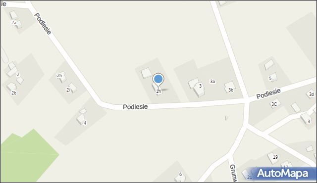 Pielgrzymowice, Podlesie, 1h, mapa Pielgrzymowice