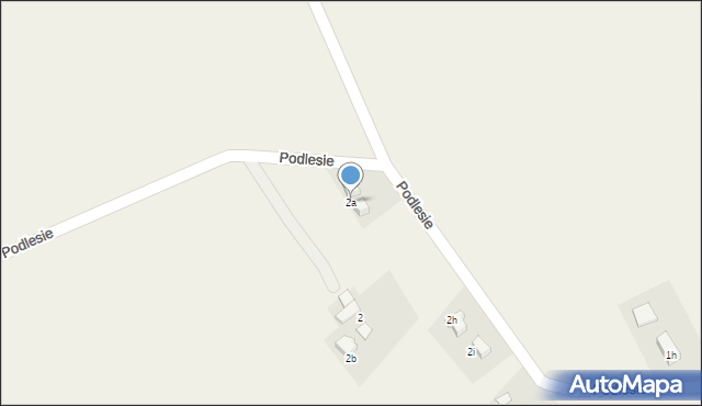 Pielgrzymowice, Podlesie, 2a, mapa Pielgrzymowice