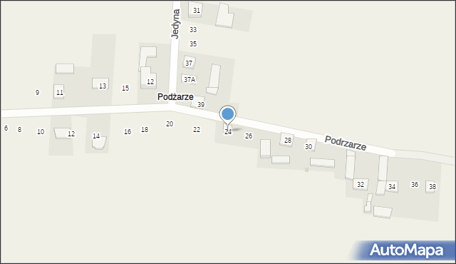 Pińczyce, Podrzarze, 24, mapa Pińczyce