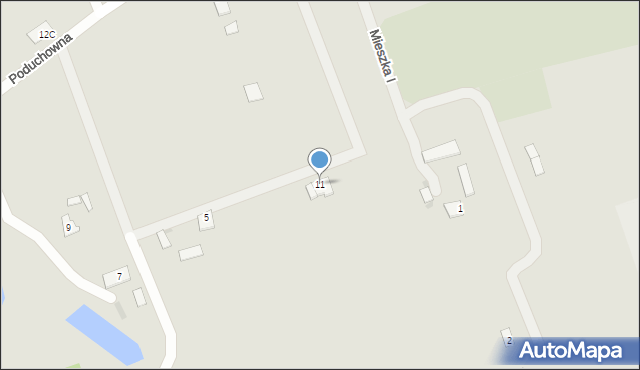 Piotrków Kujawski, Poduchowna, 11, mapa Piotrków Kujawski
