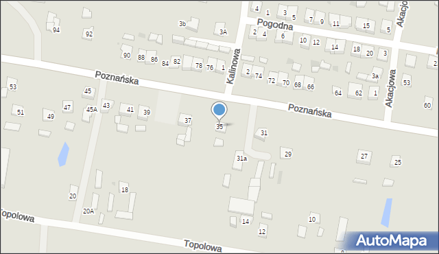 Piotrków Kujawski, Poznańska, 35, mapa Piotrków Kujawski