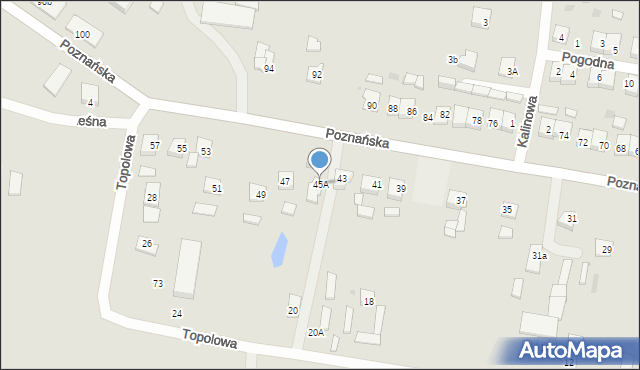 Piotrków Kujawski, Poznańska, 45A, mapa Piotrków Kujawski