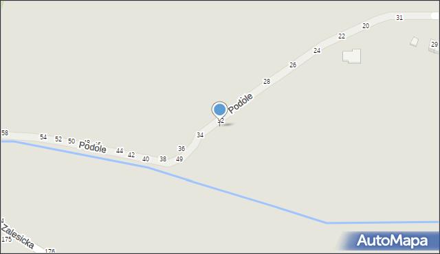 Piotrków Trybunalski, Podole, 45, mapa Piotrków Trybunalski