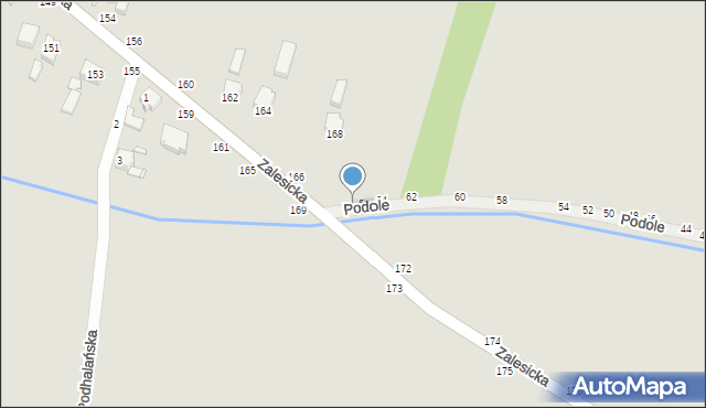 Piotrków Trybunalski, Podole, 68, mapa Piotrków Trybunalski