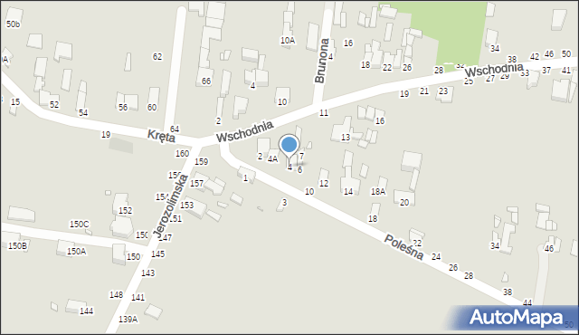 Piotrków Trybunalski, Poleśna, 4, mapa Piotrków Trybunalski