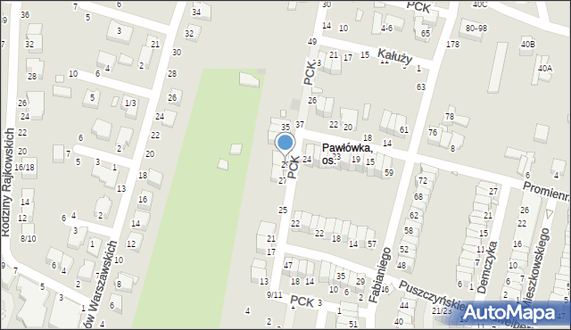 Piotrków Trybunalski, Polskiego Czerwonego Krzyża, 29, mapa Piotrków Trybunalski