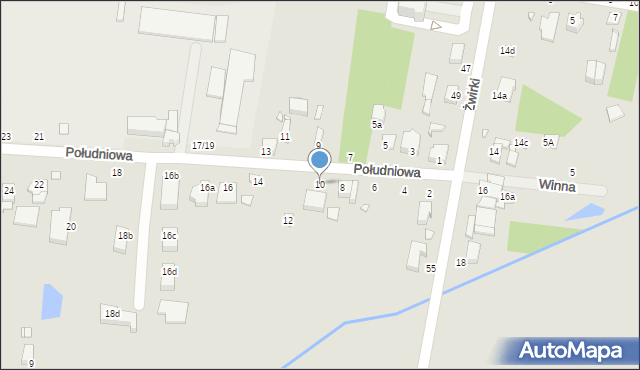 Piotrków Trybunalski, Południowa, 10, mapa Piotrków Trybunalski