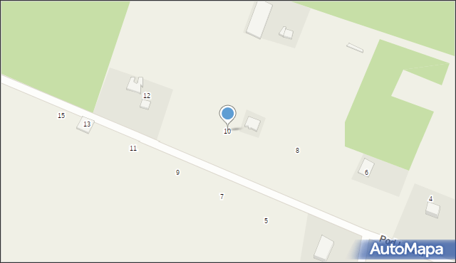 Piotrkówko, Pod Lasem, 10, mapa Piotrkówko