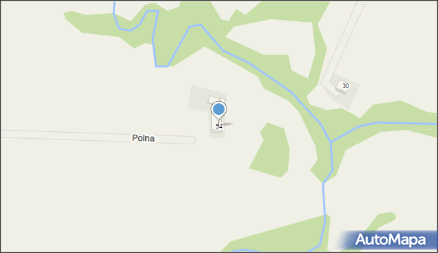 Pisary, Polna, 54, mapa Pisary