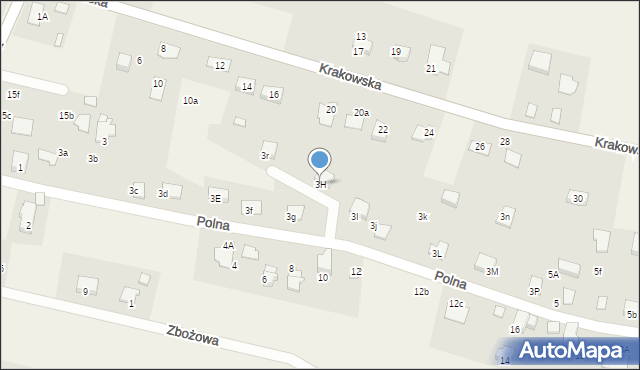 Pisarzowice, Polna, 3H, mapa Pisarzowice