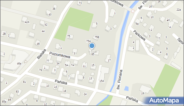 Pisarzowice, Poziomkowa, 5, mapa Pisarzowice