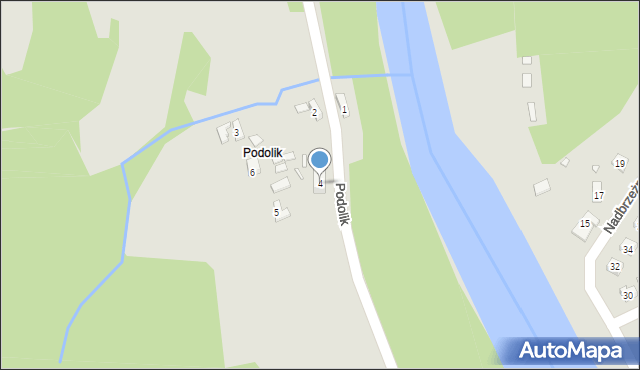 Piwniczna-Zdrój, Podolik, 4, mapa Piwniczna-Zdrój