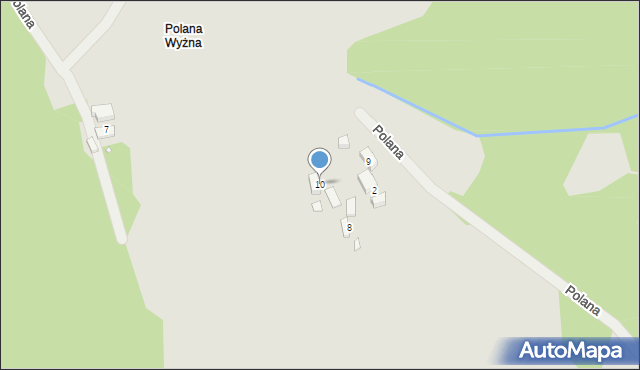 Piwniczna-Zdrój, Polana, 10, mapa Piwniczna-Zdrój