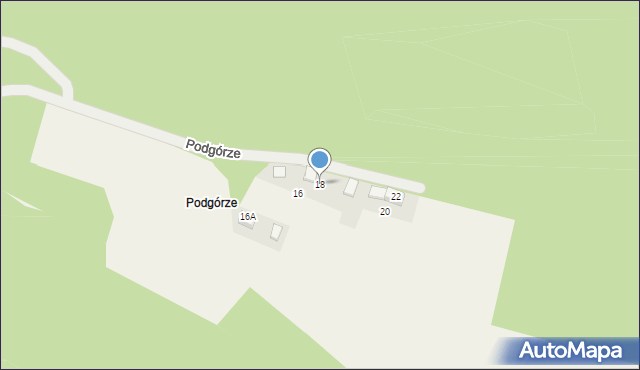 Płaza, Podgórze, 18, mapa Płaza