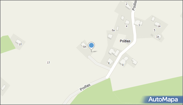 Płaza, Podlas, 11, mapa Płaza