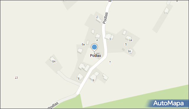 Płaza, Podlas, 6, mapa Płaza