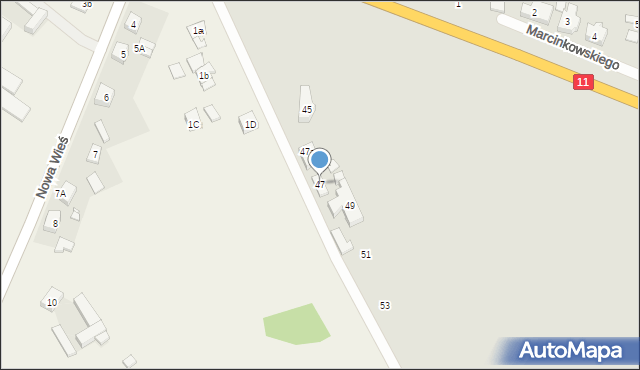 Pleszew, Podgórna, 47, mapa Pleszew