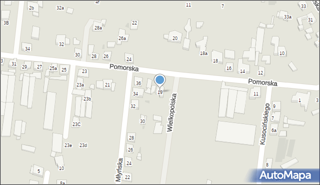 Pleszew, Pomorska, 19, mapa Pleszew