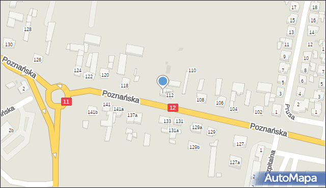 Pleszew, Poznańska, 114, mapa Pleszew