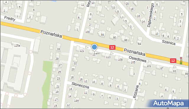 Pleszew, Poznańska, 117, mapa Pleszew