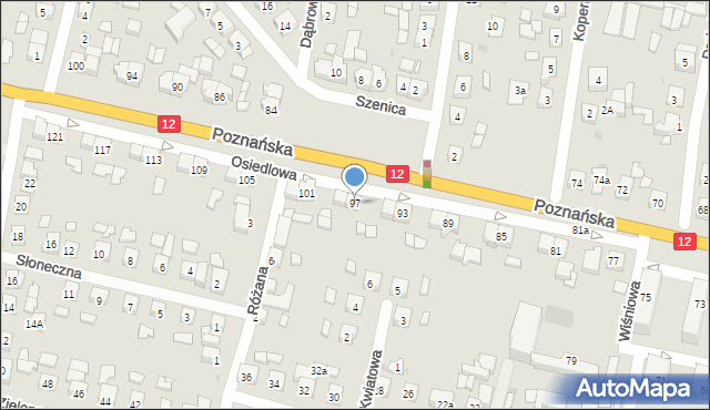 Pleszew, Poznańska, 97, mapa Pleszew