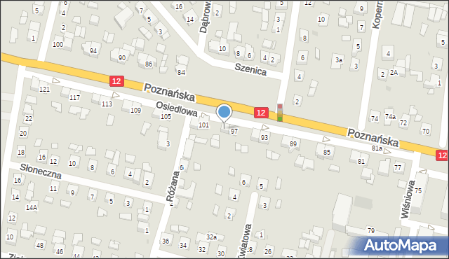 Pleszew, Poznańska, 99, mapa Pleszew