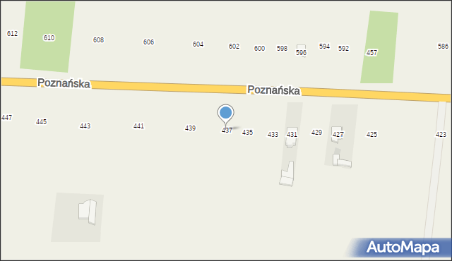 Płochocin, Poznańska, 437, mapa Płochocin