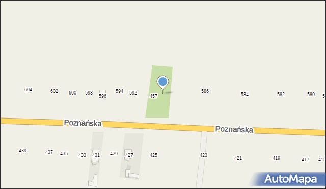 Płochocin, Poznańska, 588, mapa Płochocin