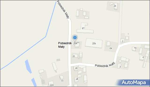 Pobiednik Mały, Pobiednik Mały, 20A, mapa Pobiednik Mały