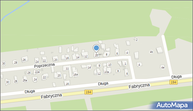 Pobiedziska, Poprzeczna, 10, mapa Pobiedziska