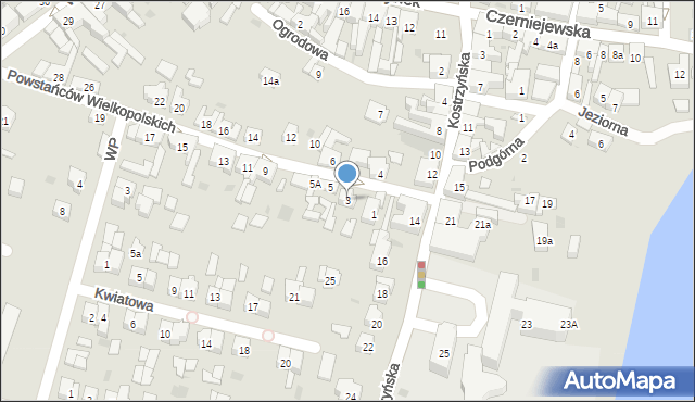 Pobiedziska, Powstańców Wielkopolskich, 3, mapa Pobiedziska