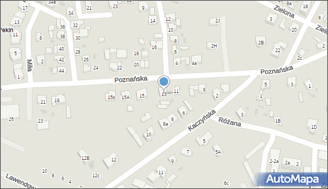 Pobiedziska, Poznańska, 13, mapa Pobiedziska