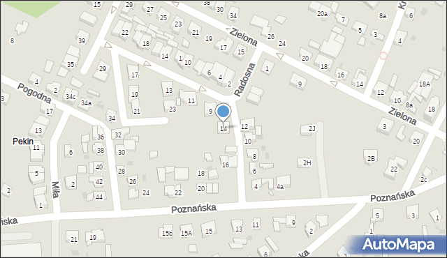 Pobiedziska, Poznańska, 14, mapa Pobiedziska