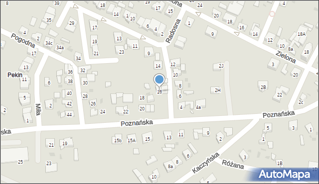 Pobiedziska, Poznańska, 16, mapa Pobiedziska