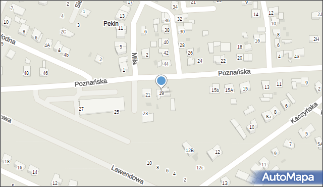 Pobiedziska, Poznańska, 19, mapa Pobiedziska