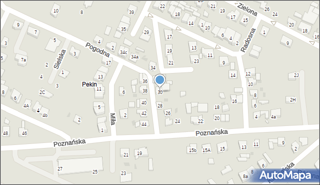 Pobiedziska, Poznańska, 30, mapa Pobiedziska