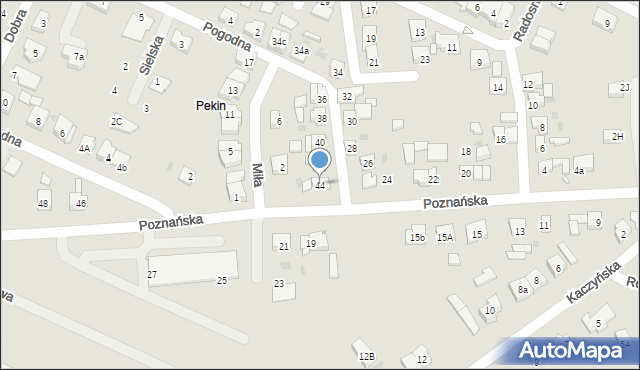 Pobiedziska, Poznańska, 44, mapa Pobiedziska