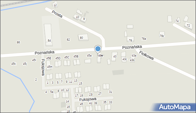 Pobiedziska, Poznańska, 45, mapa Pobiedziska